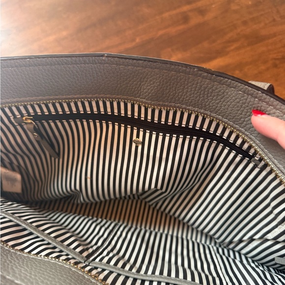 Kate Spade Charcoal Leather Tote - Picture 2 of 4
